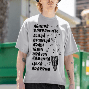 Camiseta Toques de Ogan cinza
