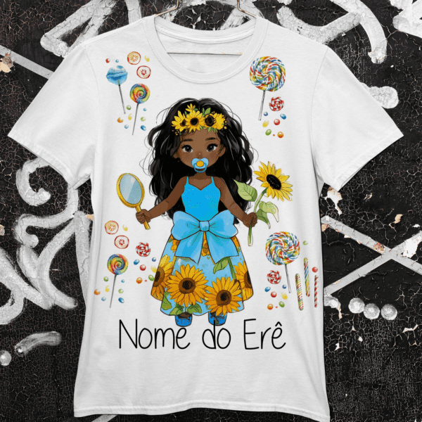 Camiseta Eréia de Oxum vestido azul