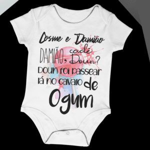 Body Infantil Cosme Damião e Doum ponto