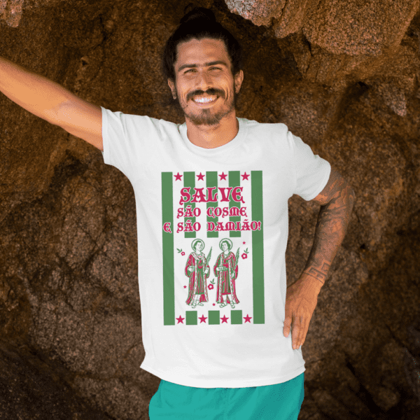 Camiseta Cosme e Damião saquinho