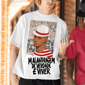 Camiseta Malandro frase