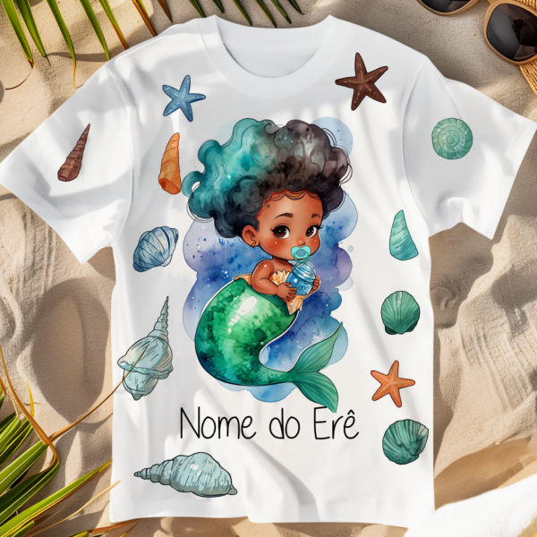 Camiseta Erê de Yemanjá sereia