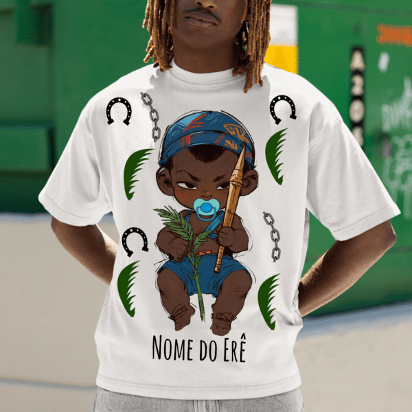 Camiseta Erê de Ogum bonequinho
