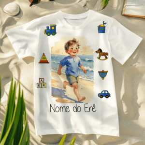 Camiseta Erê na praia