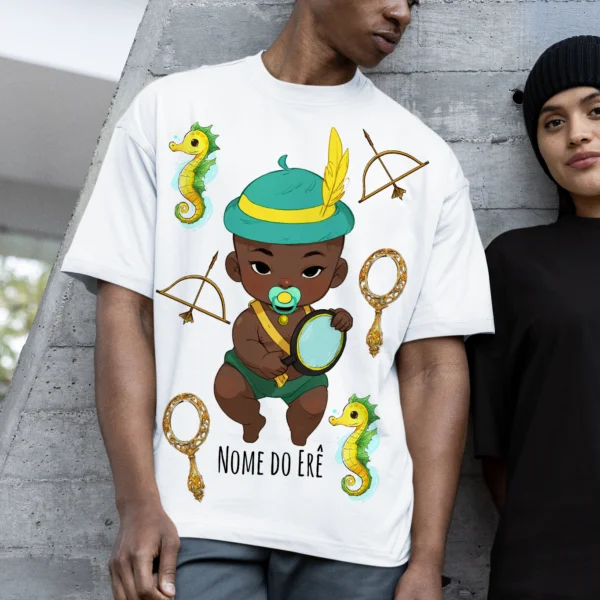 Camiseta Erê de Logun Edé bonequinho