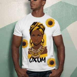 Camiseta Oxum girassóis