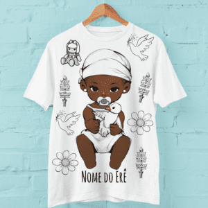 Camiseta Erê de Oxalá bonequinha