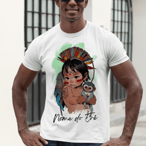 Camiseta Erê de Oxóssi índiozinho