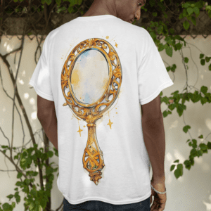 Camiseta epelho de Oxum verso