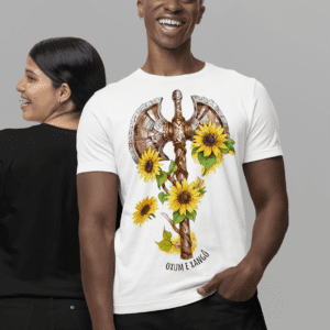 Camiseta ferramenta Oxum e Xangô