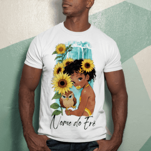Camiseta Erê de Oxum e coruja