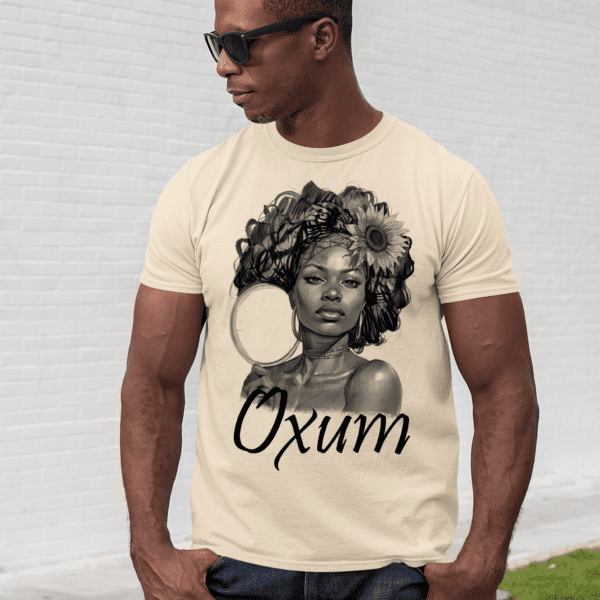 Camiseta Oxum preto e branco