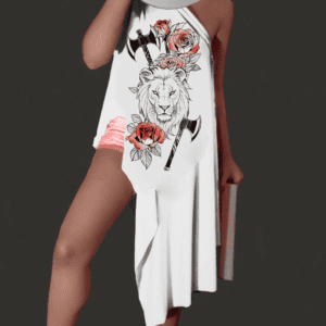 Blusa assimétrica Xangô