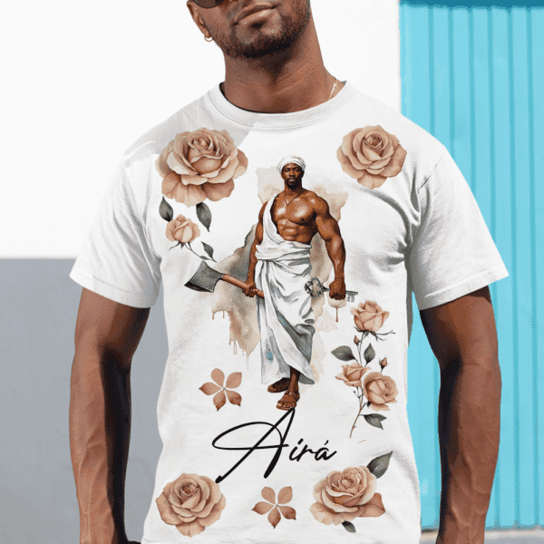 Camiseta Airá com rosas