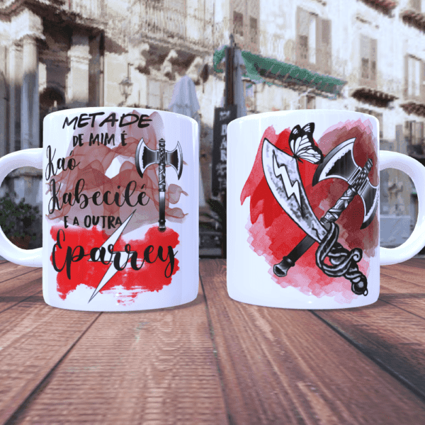 Caneca Metade Xangô e Iansã