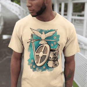 Camiseta Oxaguian em aquarela
