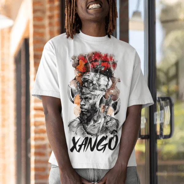 Camiseta Xangô na tempestade