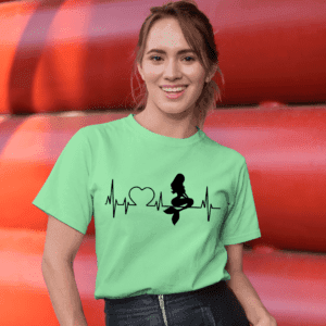 Camiseta Yemanjá batimentos verde água