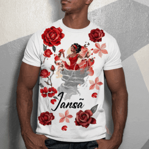 Camiseta Iansã com rosas