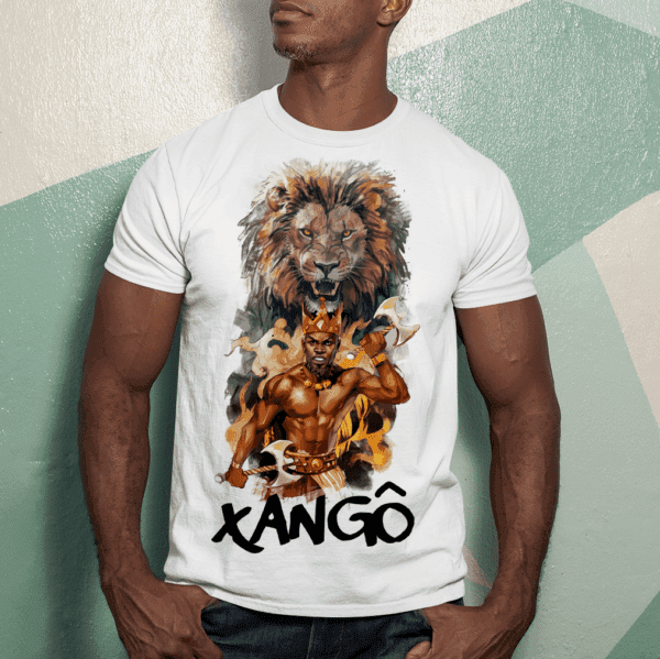 Camiseta Xangô com leão