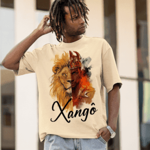 Camiseta Xangô metade leão