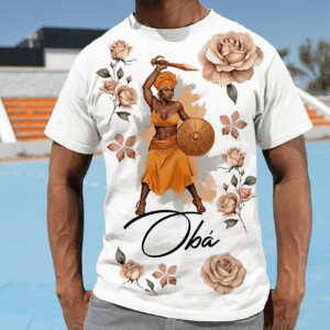 Camiseta Obá rosas