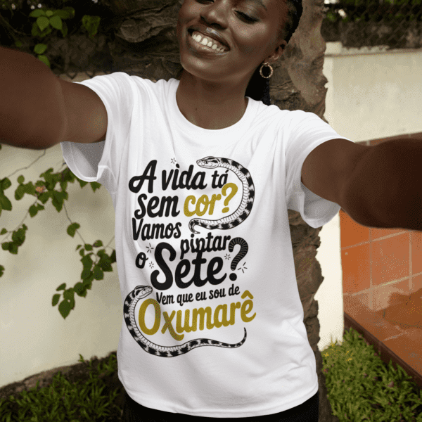 Camiseta Vem que eu sou de Oxumarê