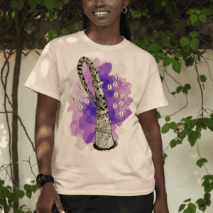 Camiseta Nanã em aquarela