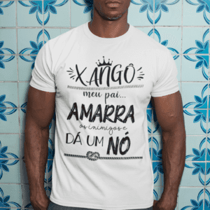 Camiseta Xangô amarra os inimigos