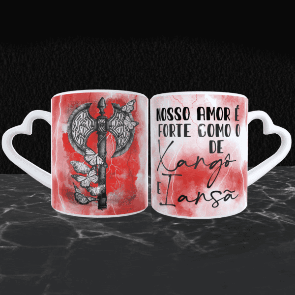 Caneca Xangô e Iansã casal