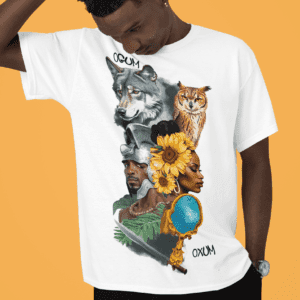 Camiseta orixás Oxum e Ogum
