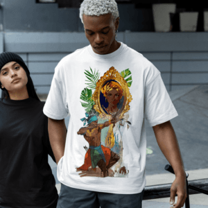 Camiseta orixás Oxum e Oxóssi