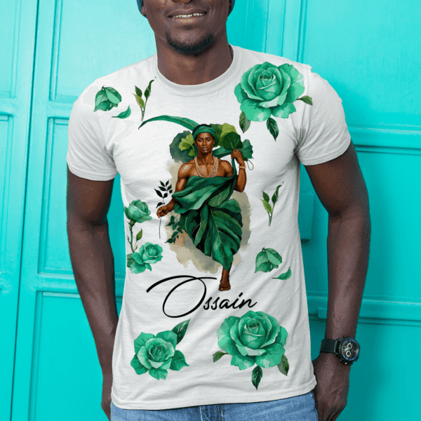 Camiseta Ossain com rosas