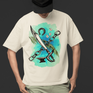 Camiseta Ogum em aquarela