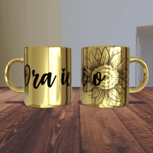 Caneca cromada Oxum
