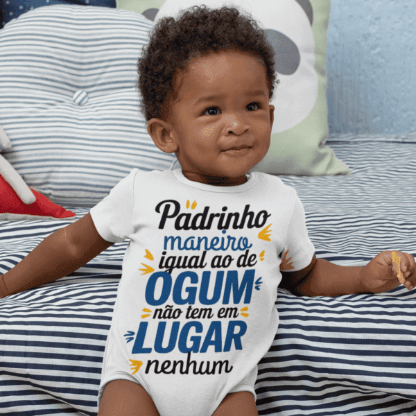 Body Infantil Padrinho de Ogum legal