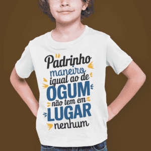 Camiseta Infantil Padrinho de Ogum legal