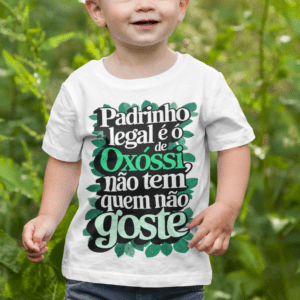 Camiseta Infantil Padrinho de Oxóssi legal