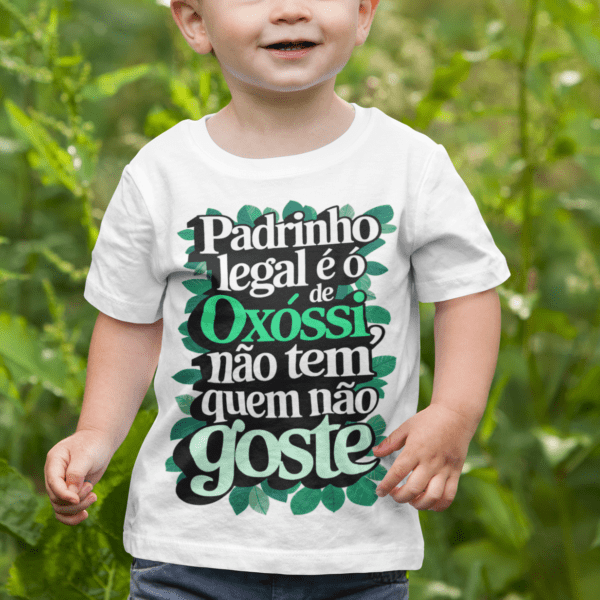 Camiseta Infantil Padrinho de Oxóssi legal