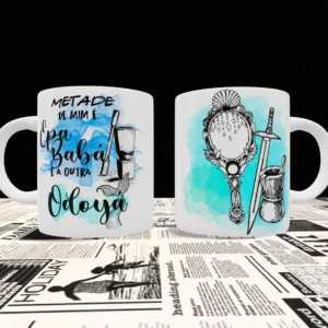 Caneca Metade Oxaguian e Yemanjá