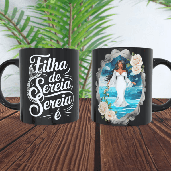 Caneca Yemanjá no camafeu