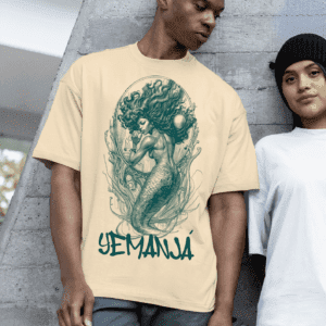 Camiseta Yemanjá em azul