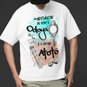 Camiseta Metade Yemanjá e Omolu