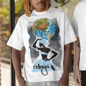 Camiseta Yemanjá segurando o mundo