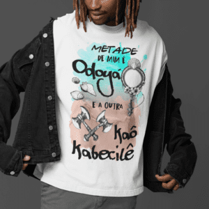Camiseta Metade Yemanjá e Xangô