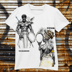 Camiseta Oxum e Oxaguian