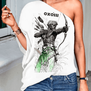 Blusa ombro único Oxóssi