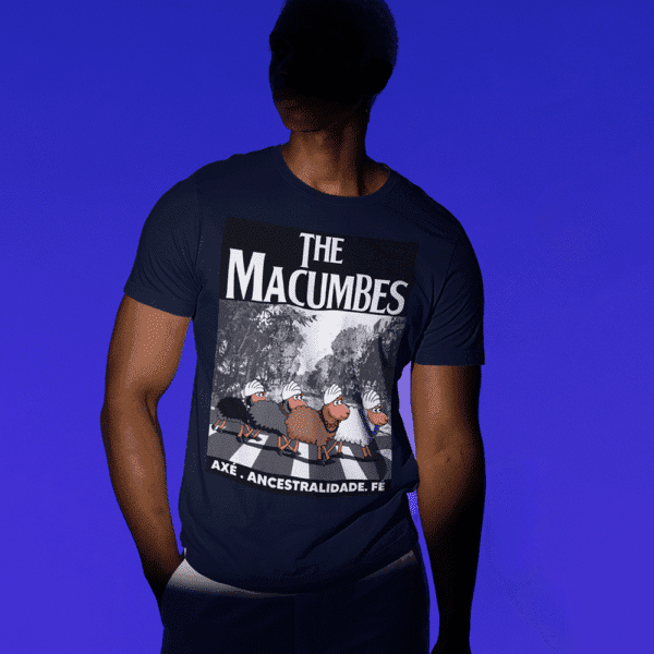 Camiseta Axé The Macumbes azul marinho