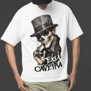 Camiseta Exú Caveira fumando