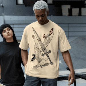 Camiseta Iansã e Oxaguian ferramenta